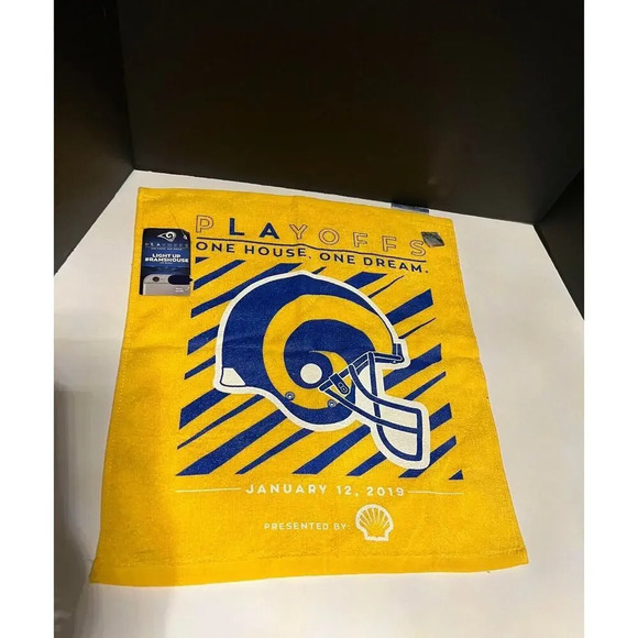NFL Los Angeles Rams Rally Pro Towel‎ Super Bowl LIII New with Tag - Picture 1 of 2